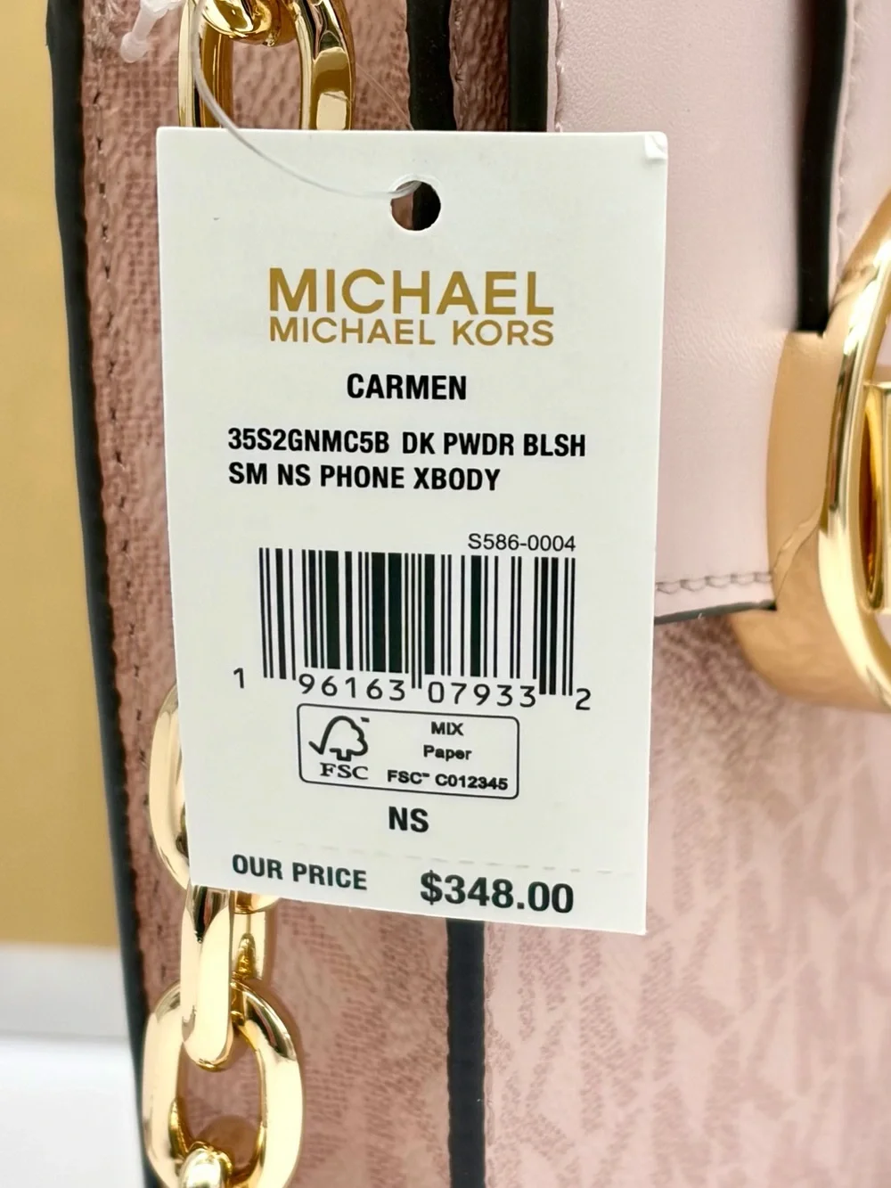 Michael Kors Carmen Small Logo Smartphone Crossbody Bag